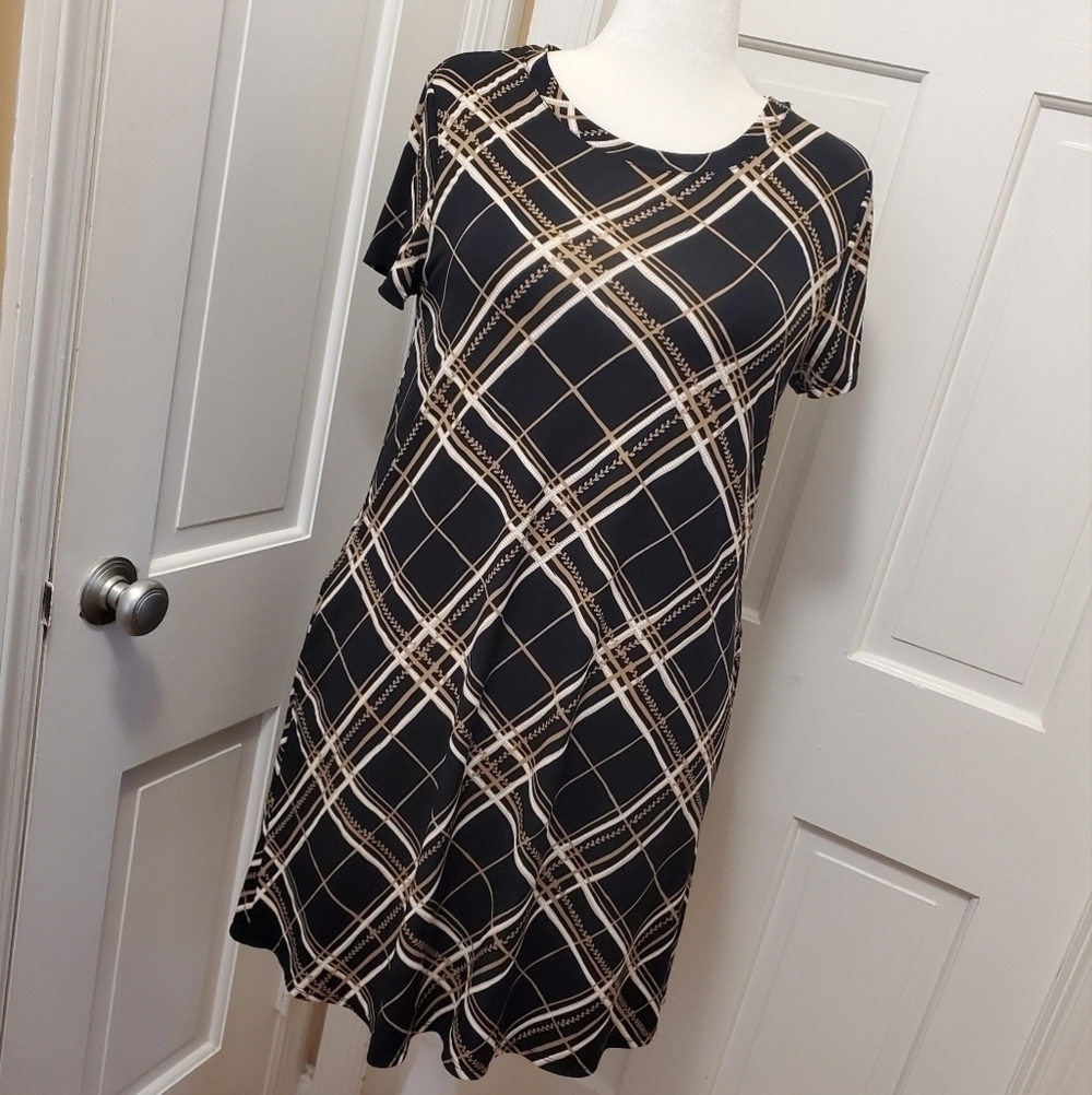 Apt. 9 Knit A-Line Dress Size Large, Comfy, Textured